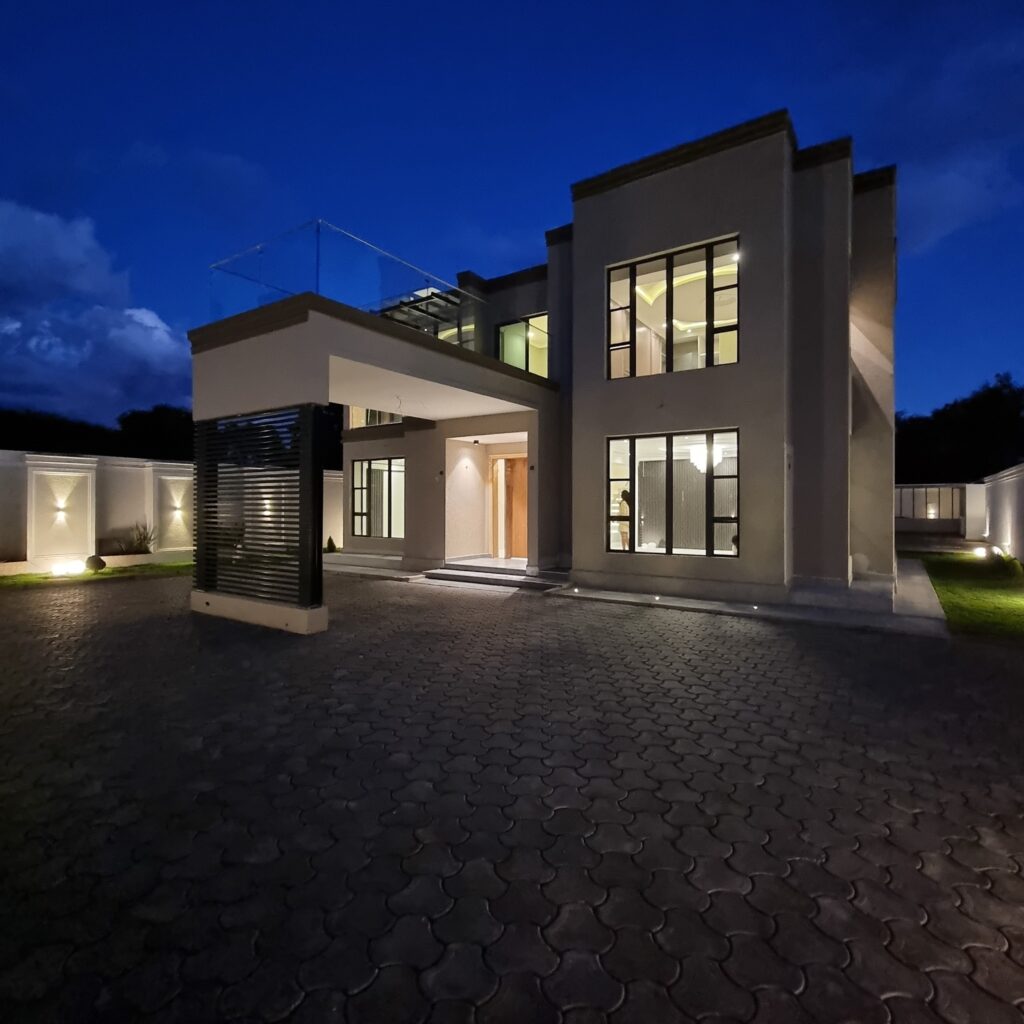 Luxury modern house construction in Nairobi by Fine Urban – bespoke architecture and interior design from concept to completion